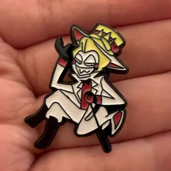 Hazbin Hotel Lucifer Morningstar Enamel Pin - Picture 2 of 8